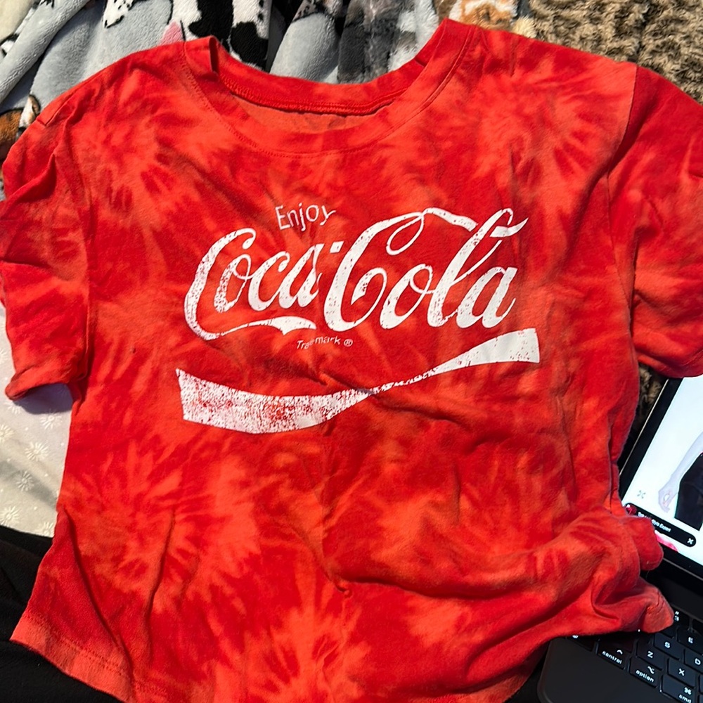 tie dye coca cola shirt